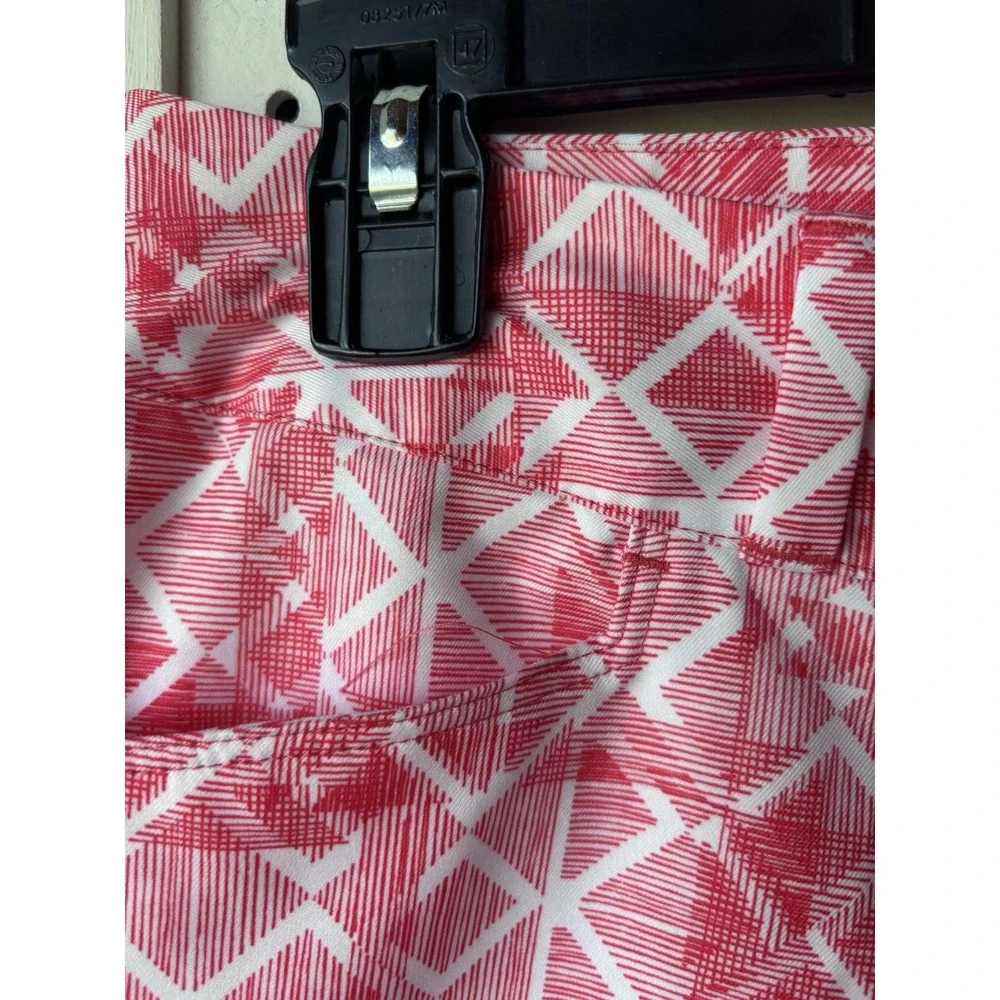 Adidas Golf Shorts Women's 6 Geo Print Zip Snap‎ Athletic